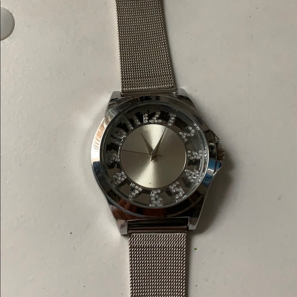 A silver watch